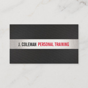Tarjeta De Visita Gimnasio audaz de entrenador personal