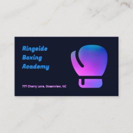 Tarjeta De Visita Gimnasio de boxeo QR