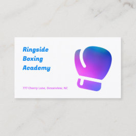 Tarjeta De Visita Gimnasio de boxeo QR