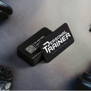 Tarjeta De Visita Gimnasio de entrenador personal personalizado (2 L