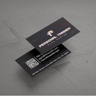 Tarjeta De Visita Gimnasio de entrenador personal personalizado (2 L