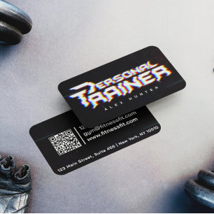 Tarjeta De Visita Gimnasio de entrenador personal personalizado (2 L