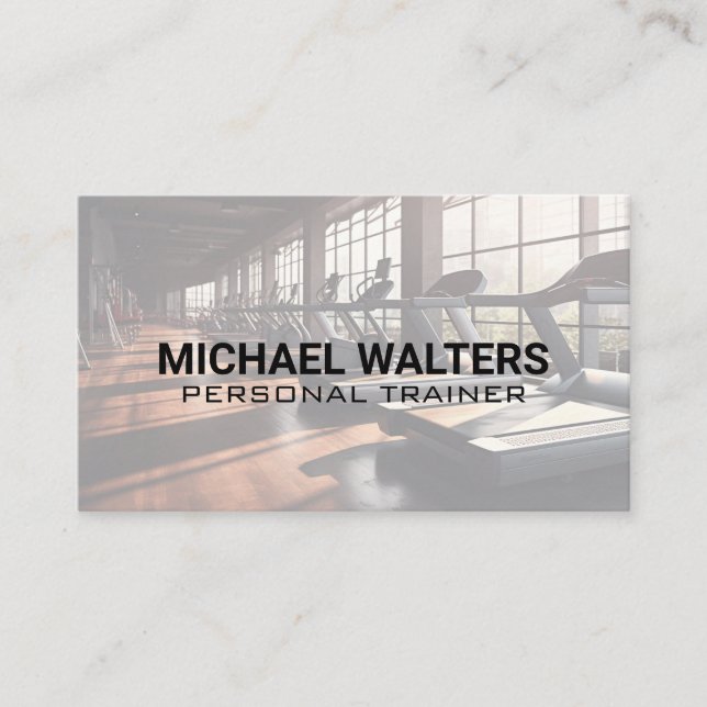 Tarjeta De Visita Gimnasio de entrenamiento | Formación Fitness (Anverso)