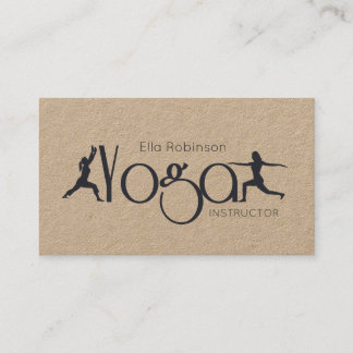 Tarjeta De Visita Gimnasio de entrenamiento personal KRAFT Yoga Fitn