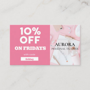 Tarjeta De Visita Gimnasio del entrenador personal