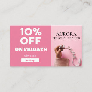 Tarjeta De Visita Gimnasio del entrenador personal