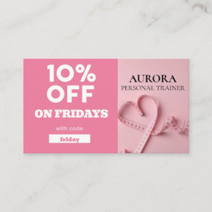 Tarjeta De Visita Gimnasio del entrenador personal