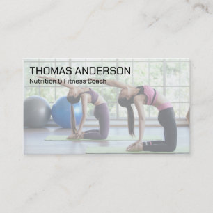 Tarjeta De Visita Gimnasio Entrenamiento Fitness Yoga