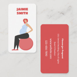 Tarjeta De Visita Gimnasio para entrenador preñado