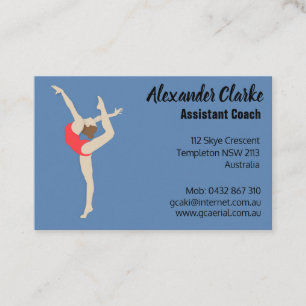Tarjeta De Visita Gimnasta femenina