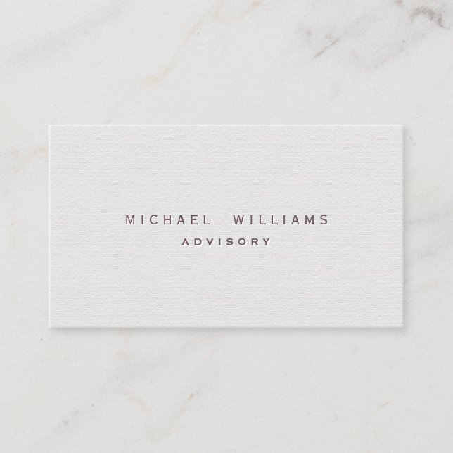 Tarjeta De Visita Ginecologo - Profesional elegante blanco (Anverso)