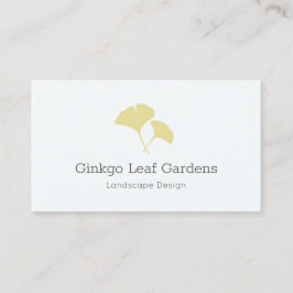 Tarjeta De Visita Ginkgo Leaf Landscaping Moderno
