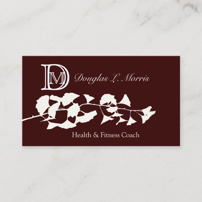 Tarjeta De Visita Ginkgo natural natural natural natural ferial orgá (Anverso)