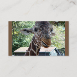 Tarjeta De Visita Giraffe Business Cards
