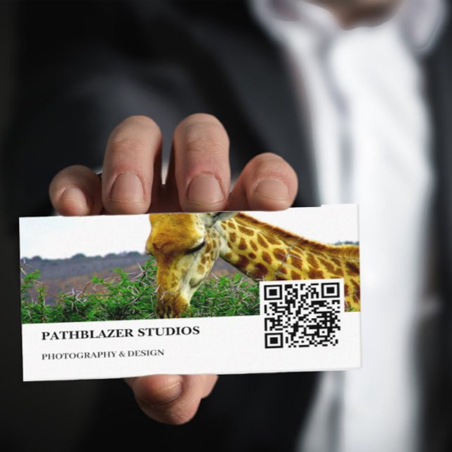 Tarjeta De Visita Giraffe Thorn | Fotografía de vida silvestre | (Subido por el creador)