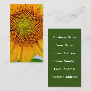 Tarjeta De Visita Girasol