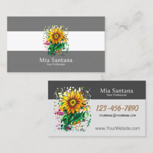 Tarjeta De Visita Girasol