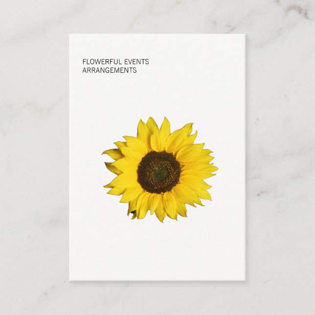 Tarjeta De Visita Girasol (Anverso)