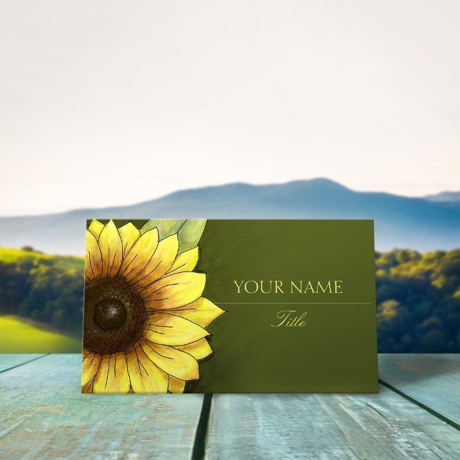Tarjeta De Visita Girasol (Subido por el creador)