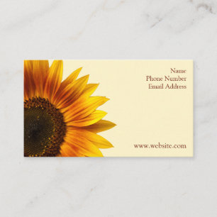Tarjeta De Visita Girasol