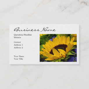 Tarjeta De Visita Girasol comedido