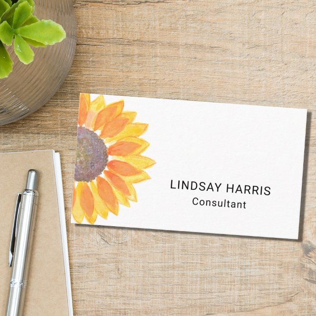 Tarjeta De Visita Girasol consultor (Subido por el creador)