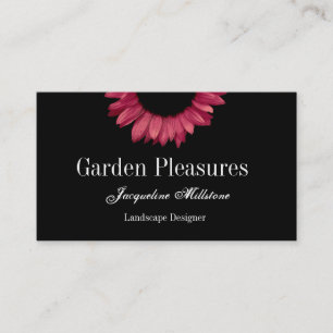 Tarjeta De Visita Girasol rojo