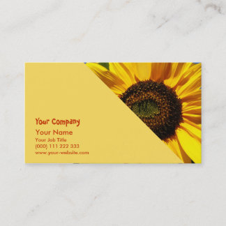 Tarjeta De Visita Girasoles