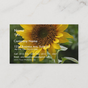 Tarjeta De Visita Girasoles en campo
