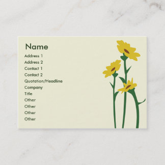 Tarjeta De Visita Girasoles - rechonchos