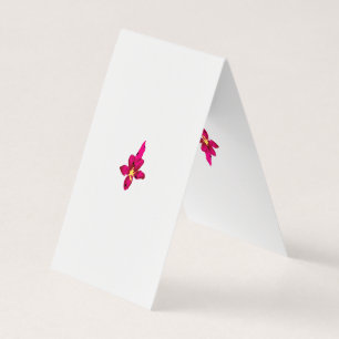 Tarjeta De Visita Girly Design, Light Gold, Purplish Red