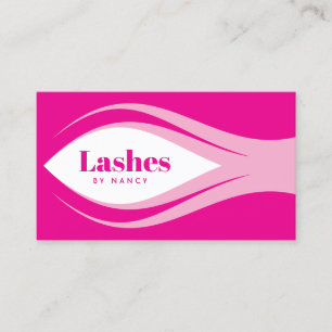 Tarjeta De Visita Girly Lashes Pink