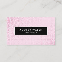 Girly Stylish Faux Pink Sequing Black