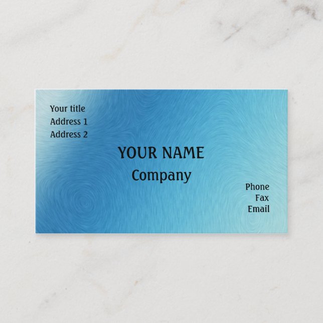 Tarjeta De Visita Giro azul (Anverso)