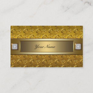 Tarjeta De Visita Giro dorado
