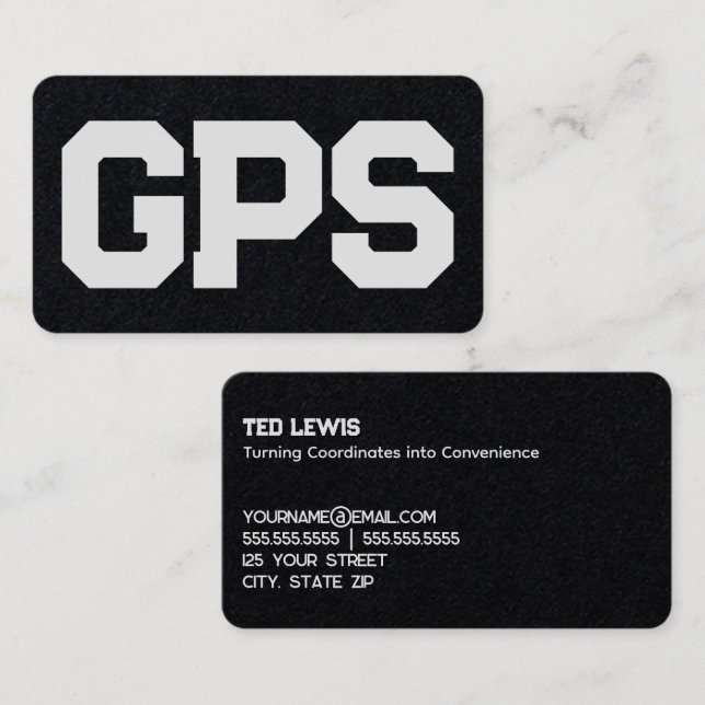 Tarjeta De Visita GIS Servicios GPS Premium (Anverso / Reverso)