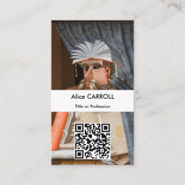 Tarjeta De Visita Giuseppe Arcimboldo - El bibliotecario - Código QR