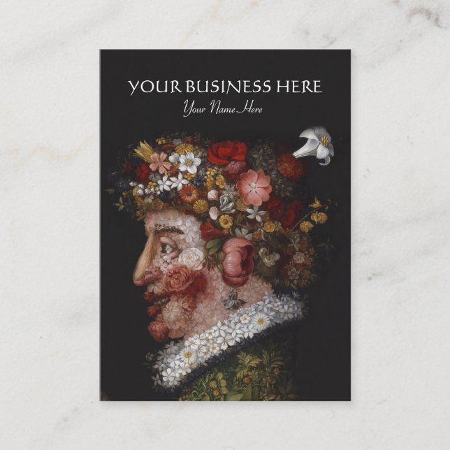 Tarjeta De Visita Giuseppe Arcimboldo - florista, historiador de (Anverso)
