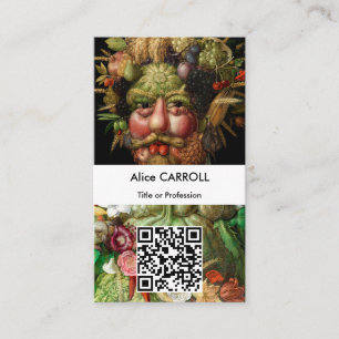 Tarjeta De Visita Giuseppe Arcimboldo - Vertumnus - Código QR