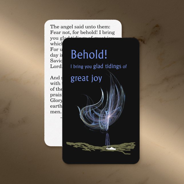 Tarjeta De Visita Glad Tidings Holy Card (Subido por el creador)