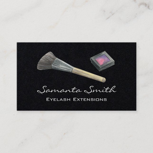 Tarjeta De Visita Glam Beauty Makeup Artist Eyelash & Lips Buses (Anverso)