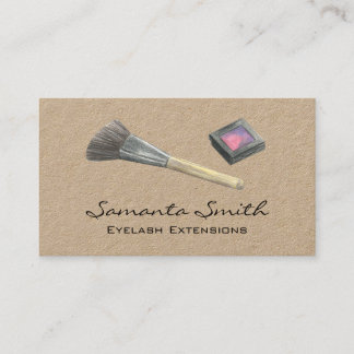 Tarjeta De Visita Glam Beauty Makeup Artist Eyelash & Lips Buses