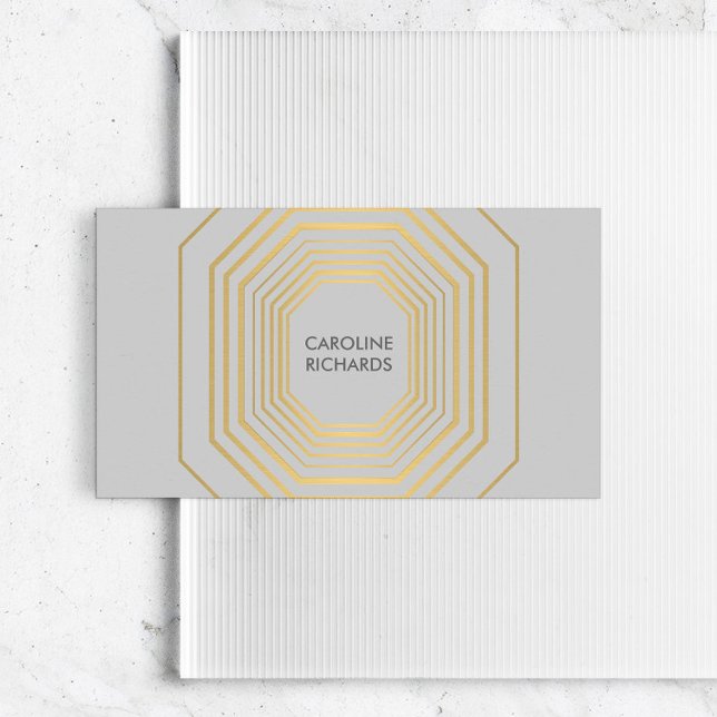 Tarjeta De Visita Glam Deco Jewelry Design Fashion Boutique No. 5 (Subido por el creador)