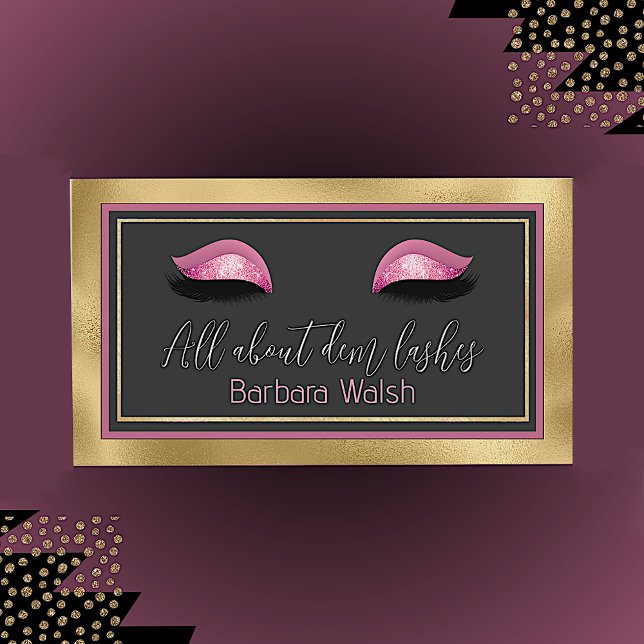 Tarjeta De Visita Glam Eyelash (Subido por el creador)
