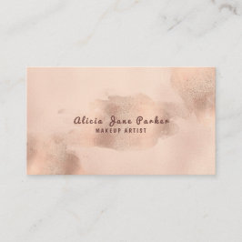 Tarjeta De Visita Glam Faux Rosa Gold Copper Relieve metalizado | Ar