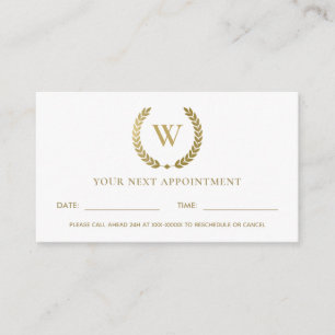 TARJETA DE VISITA GLAM GOLD FLORAL LAUREL DESCANSO INICIAL