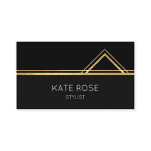 Glam Minimalista Vip Geométrico Blanco Negro Dorad