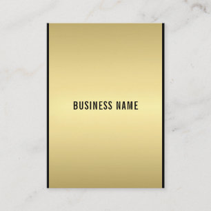 Tarjeta De Visita Glam Moderno Profesional Elegante Negro Y Oro