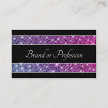 Glam Purpurina Stars Purple Shimmer chispa en negr