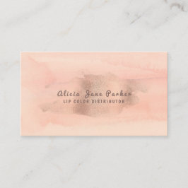 Tarjeta De Visita Glam Rosa Gold Copper Relieve metalizado | Distrib
